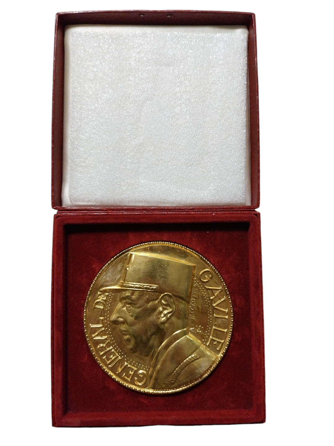 Médaille de bronze Général de Gaulle Très bon état -  reconditionné disponible sur Label Emmaüs